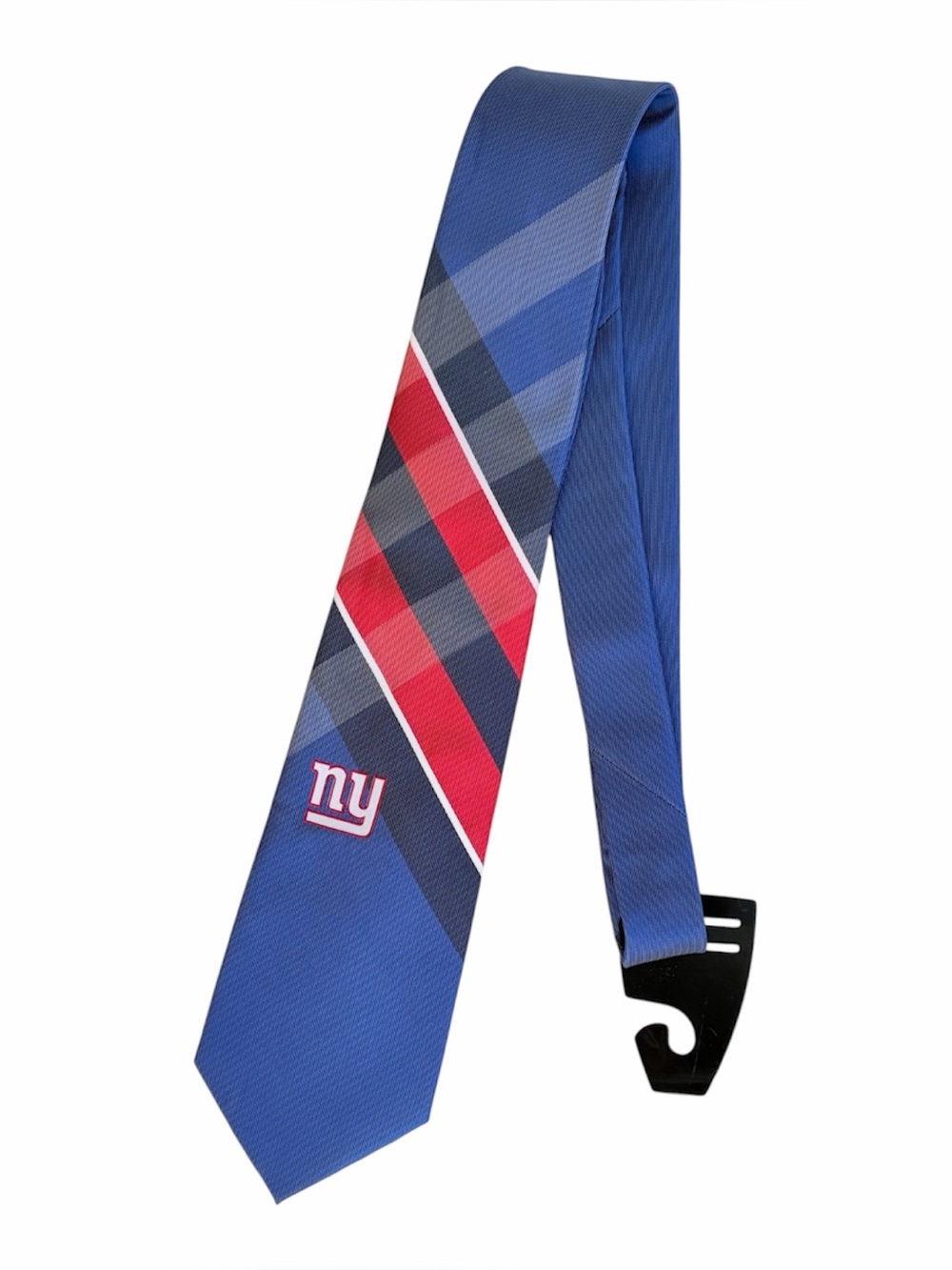 NY Giants Eagles Wings Red Blue Plaid Grid Tie